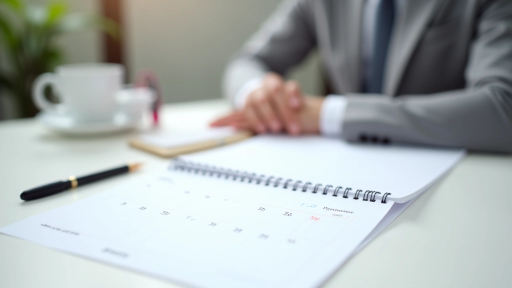 Kalendář s označenými termíny pro platby záloh