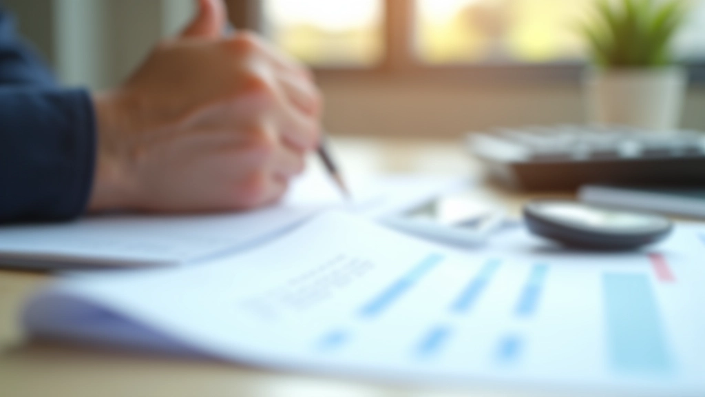 Tužka, papír s výpočty a kalkulačka na kancelářském stole