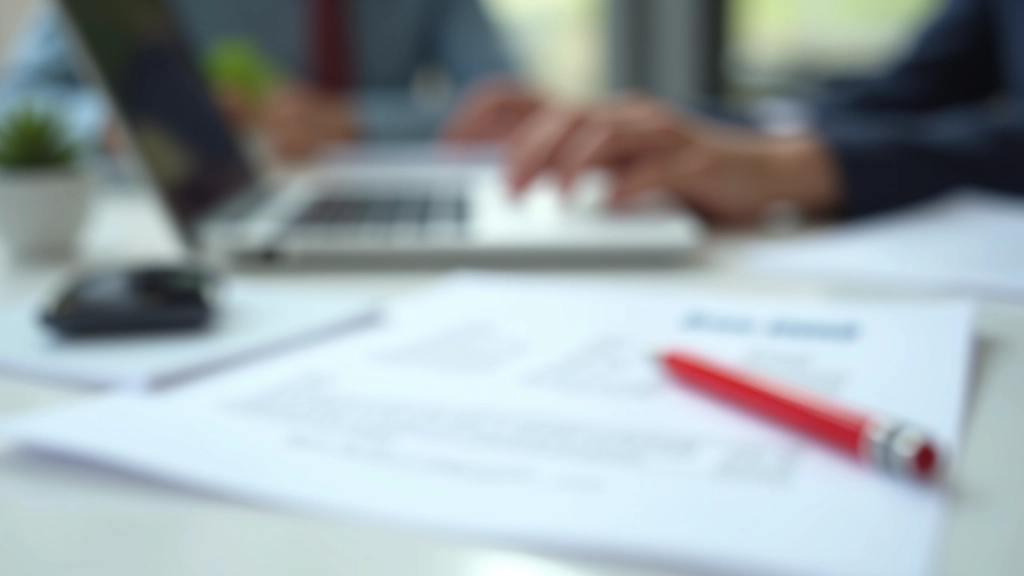 Pracovní stůl s upozorněním na papíře a tužkou ukazující na chybný výpočet