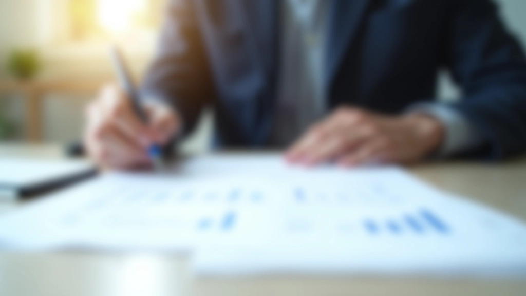 Finanční dokumenty, poznámky a přehled výpočtů na stole